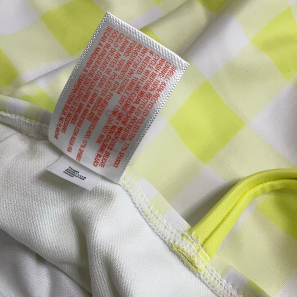 Cat & Jack Girls Gingham Check One-Piece Bathing Suit Swimsuit Size S - M - Picture 10 of 11